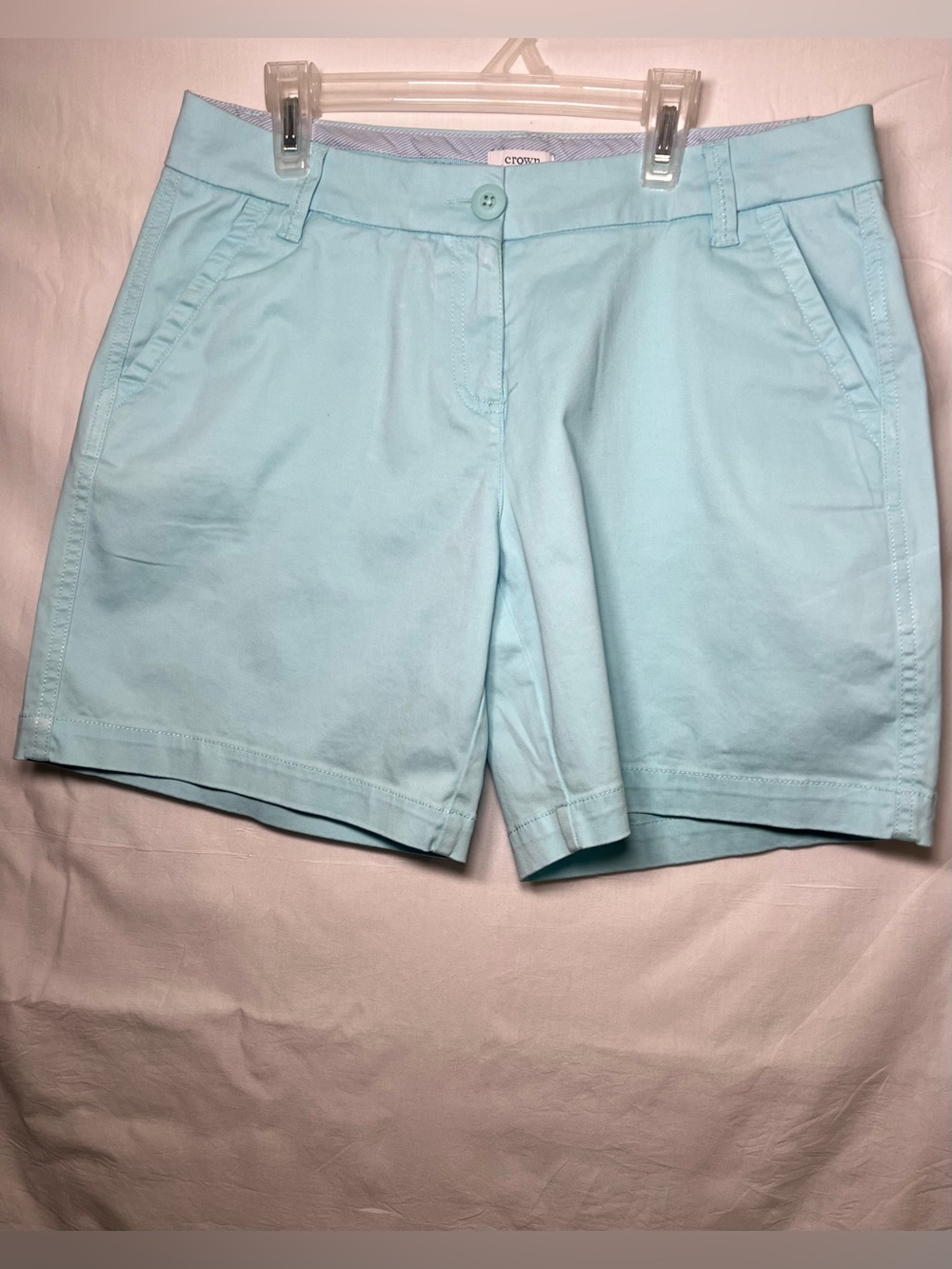 crown & ivy Pale Blue Women's Bermuda Shorts
